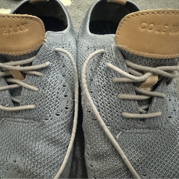 Cole Haan Men's Gray Knit Oxfords - Picture 3 of 7